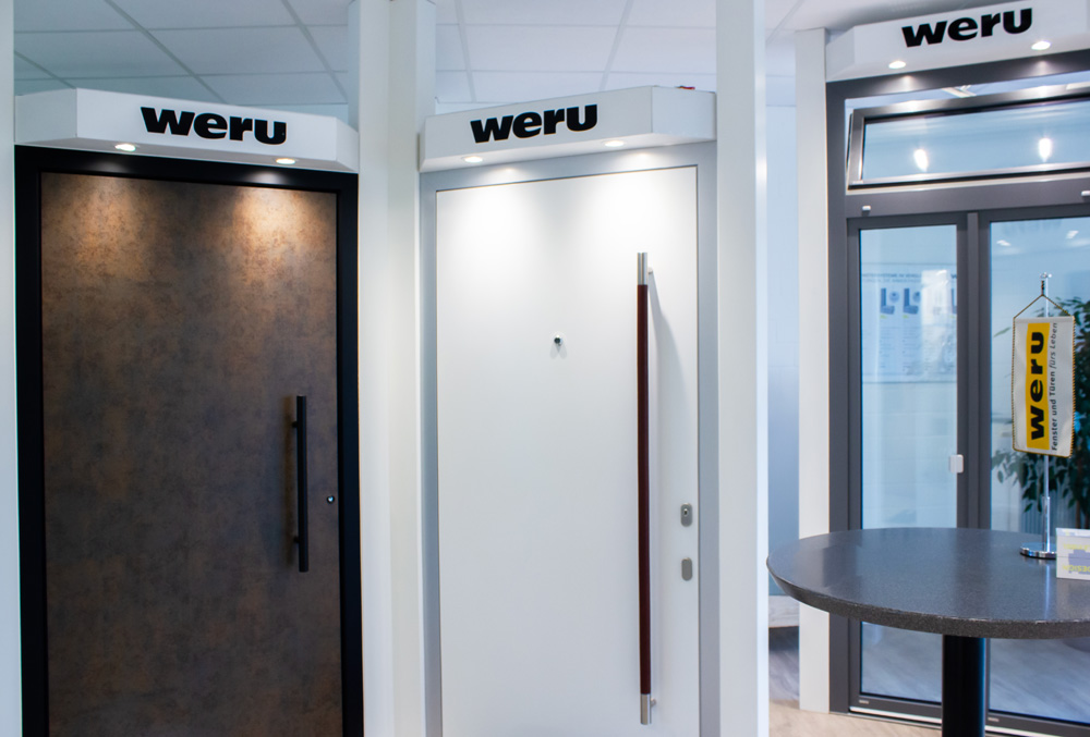Ausstellungsräume für Fenster und Türen bei Bentin Bau